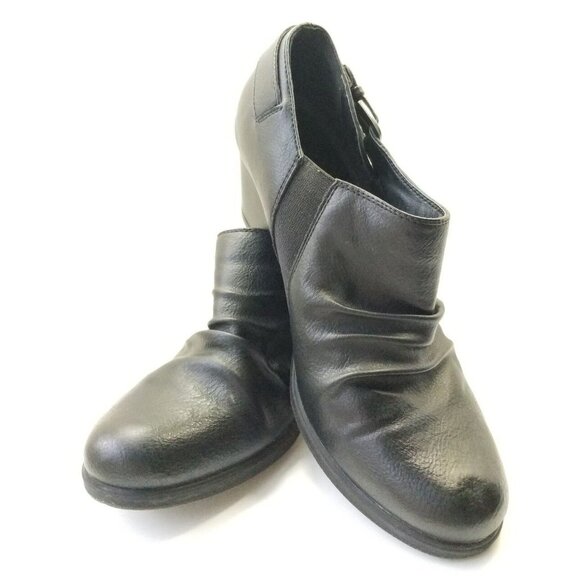 Kim Roger's Mazy Bootie Women's Size 10 Black Leather Ankle Booties - Picture 2 of 9